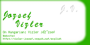 jozsef vizler business card